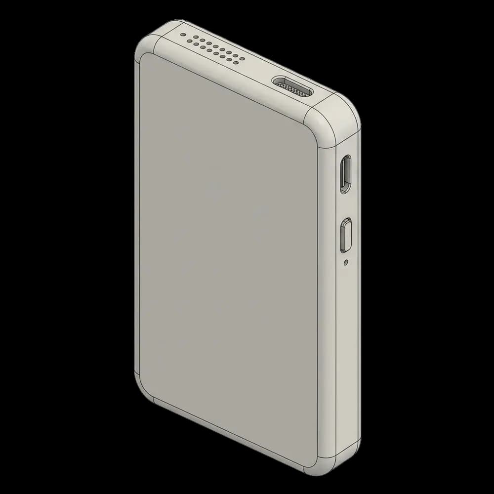 3D printed voice-to-text transcriber prototype case